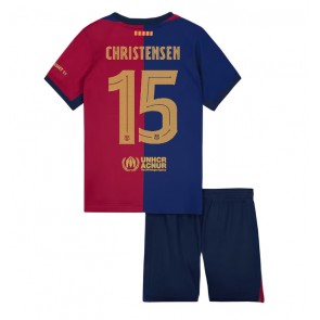 Billiga Barcelona Andreas Christensen #15 Hemmatröja Barn 2024-25 Kortärmad (+ Korta byxor)